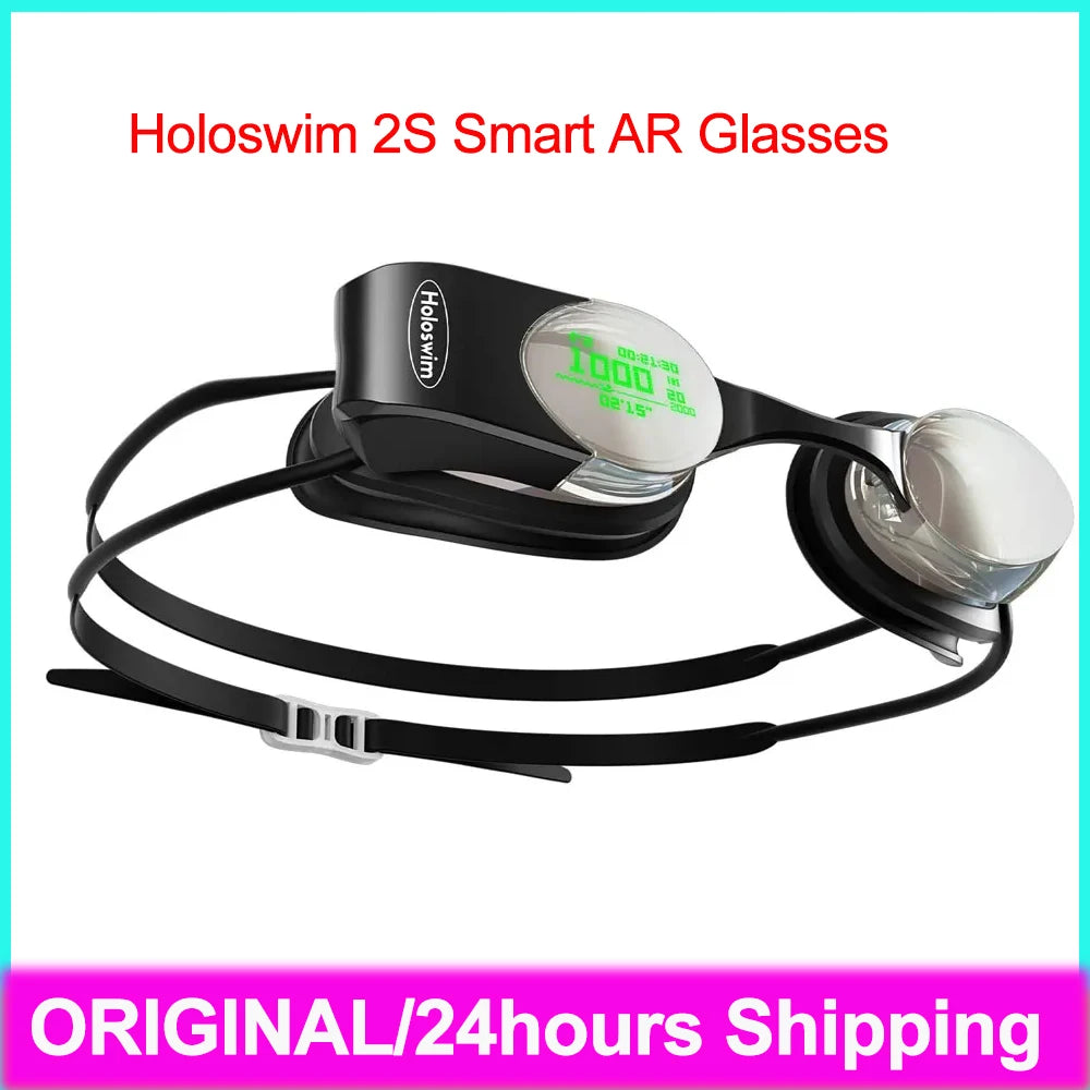 Holoswim 2S Smart AR Glasses Portable Underwater Swimming Tracker Built-in Fitness Tracker Transparent OLED Swimming Glasses