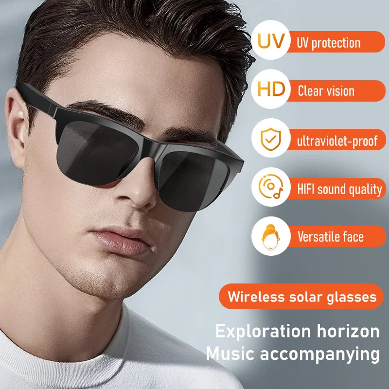 Xiaomi MIJIA Smart Sunglasses Bluetooth Call Glasses Headphones Fashionable HIFI Blue Light Waterproof Anti-UV For Outdoor Sport