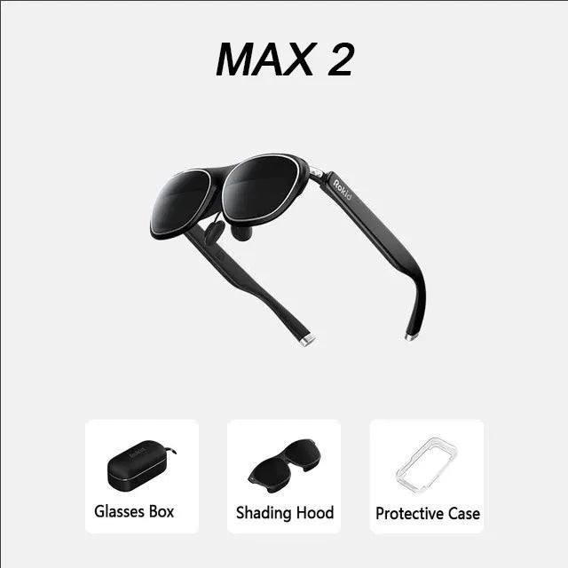 Rokid Max AR 3D Smart Glasses Station Overseas Global Version Micro OLED 215" Max screen FoV Viewing For Video Games