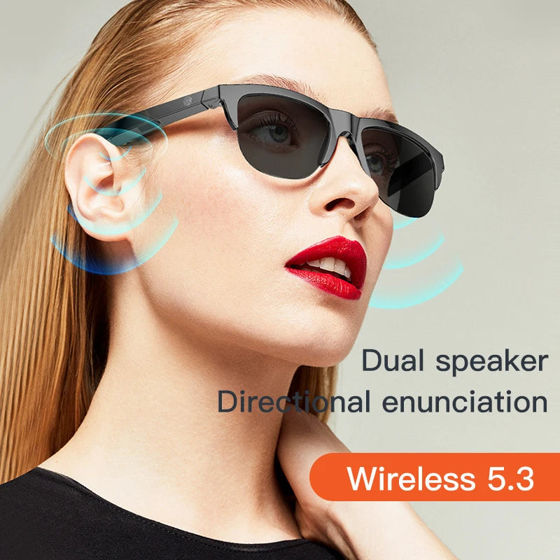 Xiaomi MIJIA Smart Sunglasses Bluetooth Call Glasses Headphones Fashionable HIFI Blue Light Waterproof Anti-UV For Outdoor Sport